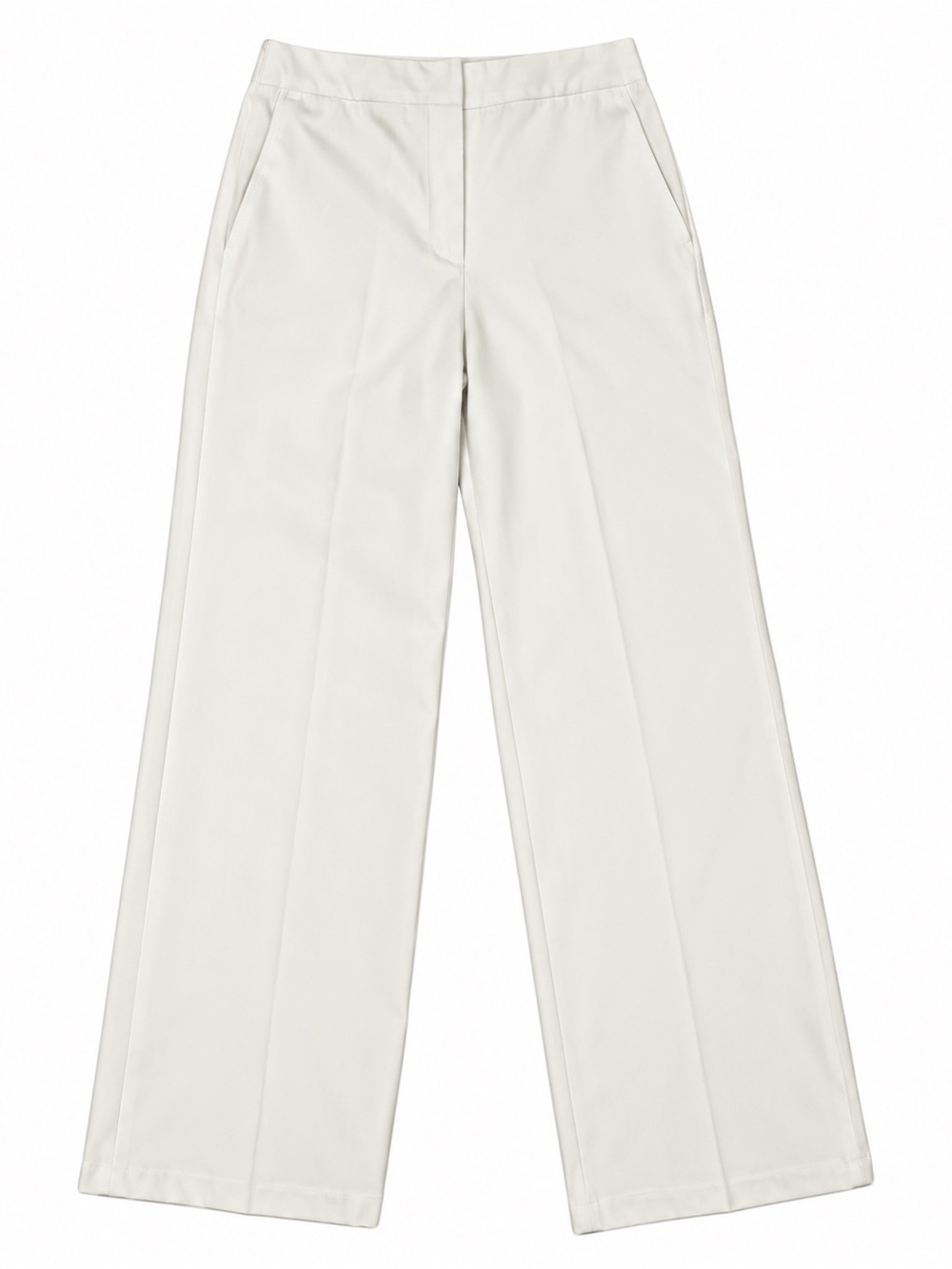 Women's Wide Leg Trousers in White
